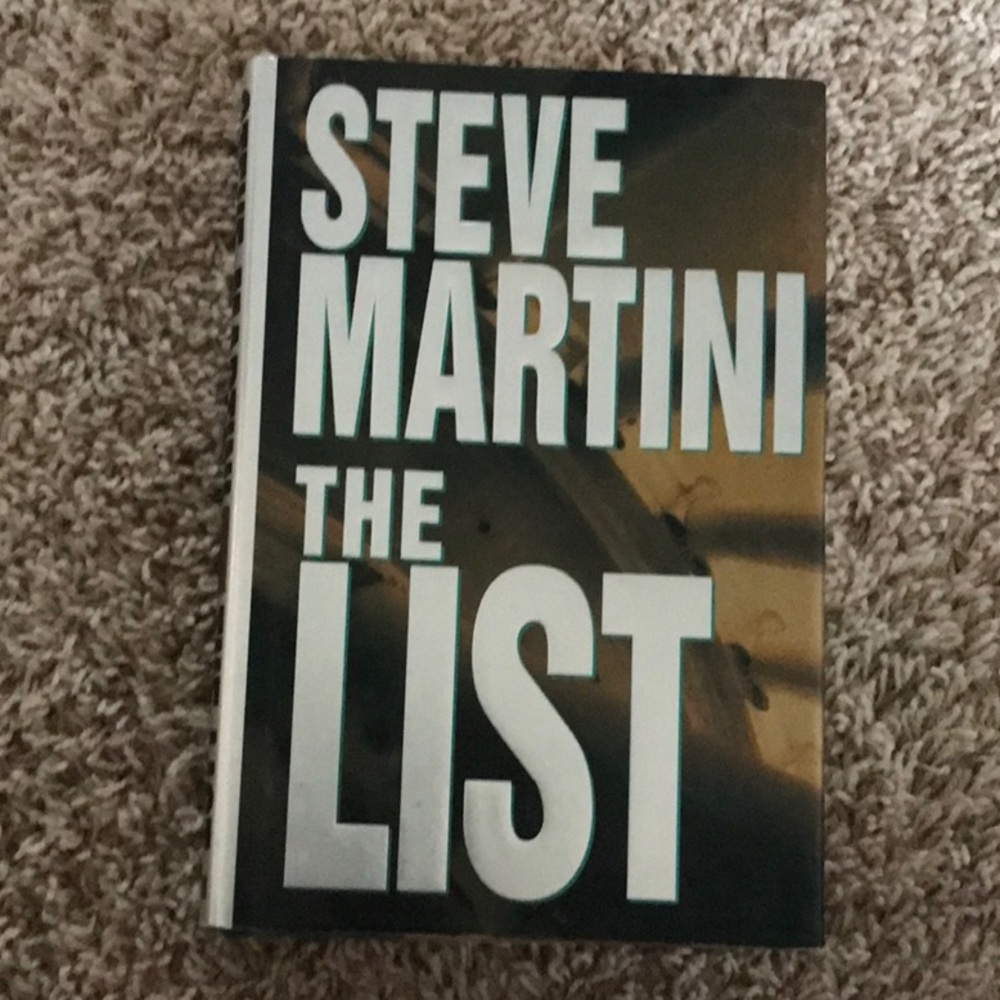 Book by Steve Martini,THE LIST.  New it’s $25.This is a must read. Buy-Read-Sell
